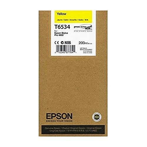 Epson T6534 Geltona rašalo kasetė (200 ml)