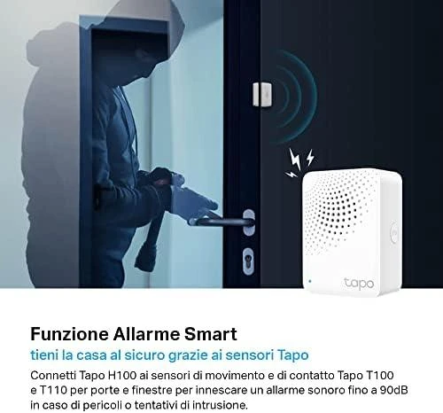 TP-LINK | Tapo išmanusis daiktų interneto mazgas su varpeliu | Tapo H100 | 868/922MHz