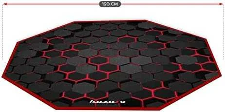 Kėdės kilimėlis Huzaro FloorMat 2.0, 120cm, Juodos/Raudonos spalvos