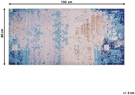 Beliani Kilimas INEGOL mėlynos spalvos 80 x 150 cm