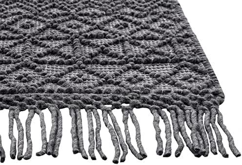 Beliani Kilimas ALUCRA Juodas 160 x 230 cm Vilna