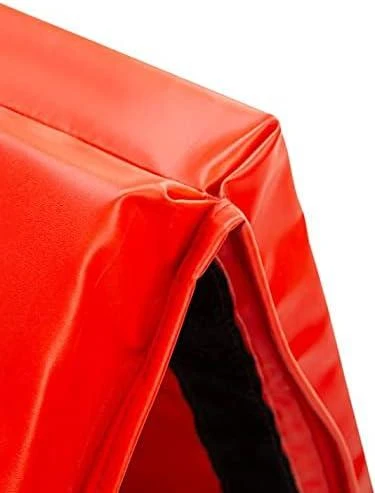 Sulankstomas gimnastikos kilimėlis HMS Premium MGS01 2400x1200mm, raudonas