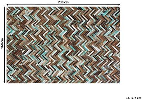 Beliani Kilimas AMASYA Rudas 160 x 230 cm Natūrali oda