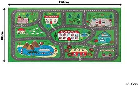 Beliani Vaikiškas kilimas TUTAK žalias 80 x 150 cm