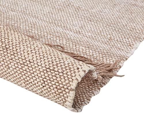 Beliani Džuto kilimas SAMLAR rudas 80 x 150 cm