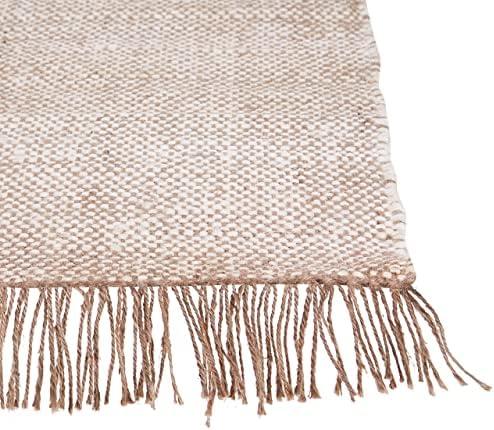 Beliani Kilimas SAMLAR Rudo spalvos 140 x 200 cm džiutas