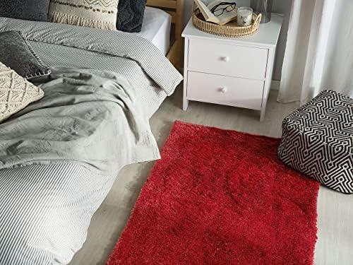 Beliani Shaggy kilimas EVREN raudonas 80 x 150 cm