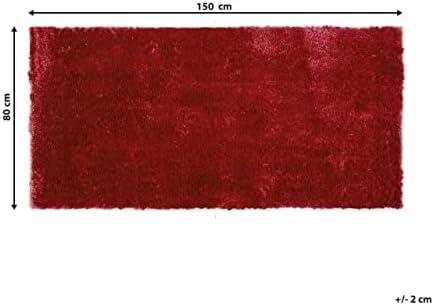 Beliani Shaggy kilimas EVREN raudonas 80 x 150 cm