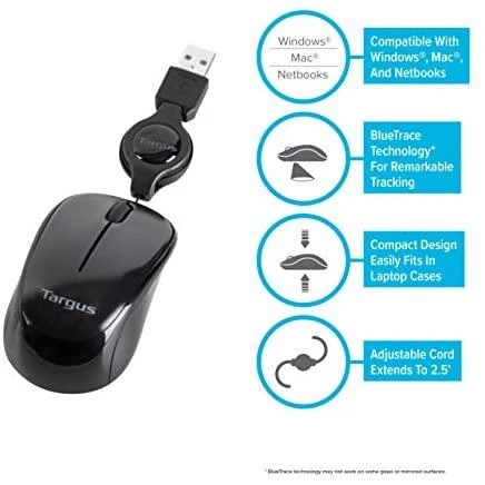 TARGUS COMPACT Mėlynas TRACE Pelė