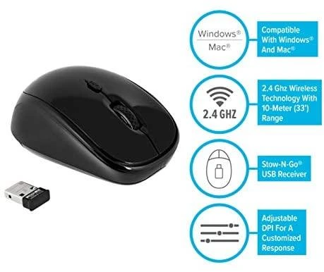 TARGUS WIRELESS Mėlynas TRACE Pelė BLK