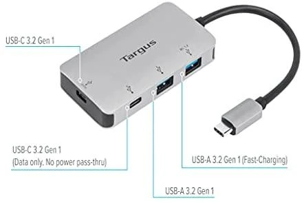 TARGUS USB-C MULTIPORT HUB 2X USB-A 2X USB-C