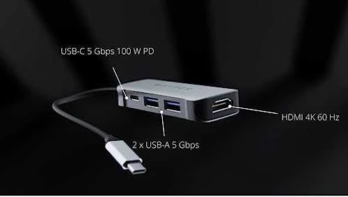 „HyperDrive“ USB-C stotis / replikatorius (HD41-GL)