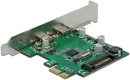 „Delock“ PCIe x1 plokštė (2x USB Type-CUSB3.2 Gen1), įskaitant žemo profilio lizdą