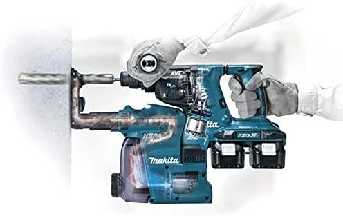 MAKITA SDS-PLUS GRĘŽIMO IR PRIVERIMO KJŪKAS 2x18V 2.9J AVT 2x5.0Ah + CHUCK DHR283T2JU