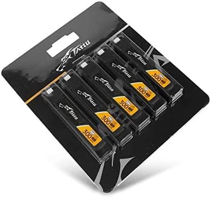 Gens Ace & Tattu Tattu LiPo 300mAh 3.8V 75C 1S1P HV BT2.0.5 akumuliatoriai (5 vnt.)