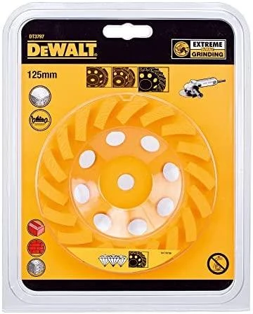 Deimantinis šlifavimo diskas DeWalt TURBO; 125 mm