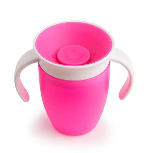 MUNCHKIN mokomasis puodelis, Miracle 360, rožinis, 6mėn+, 207 ml, 90102