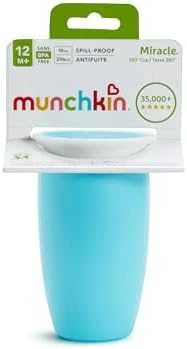 MUNCHKIN puodelis, Miracle 360, mėlynos spalvos, 12mėn+, 296ml, 01102802