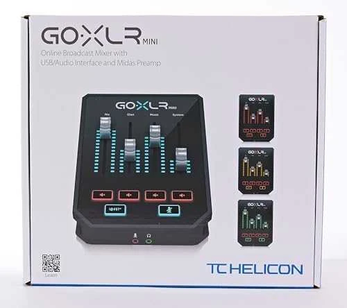 Garso Mikseris - TC Helicon Go XLR Mini USB Maitinamas XLR Įėjimas 24-bit Apdorojimas Juodas