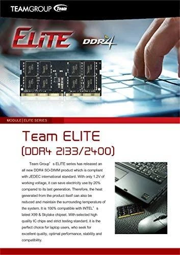 RAM Team Group Komandos grupė TEAMGROUP 16GB DDR4 2666MHz SODIMM CL19 1.2V