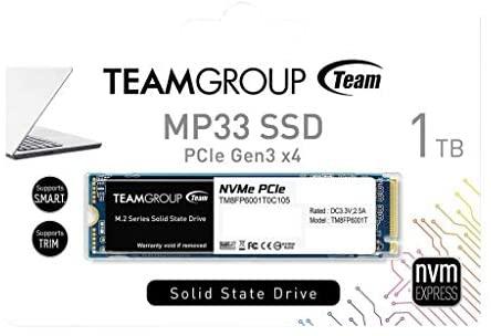 TEAM GROUP MP33 1TB PCIe Gen3 x4 NVMe M.2 SSD 1800/1500 MB/s