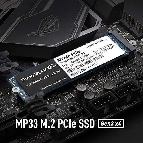 „Team Group MP33“ 2 TB, SSD – PCIe 3.0 x4, NVMe 1.3, M.2 2280