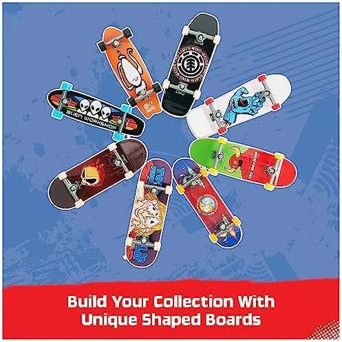 Spin Master „Tech Deck Rinkinys“ spalvingos grifinės riedlentės, 8 vnt. riedlenčių rinkinys, „tech deck“, vyruko figūrėlė