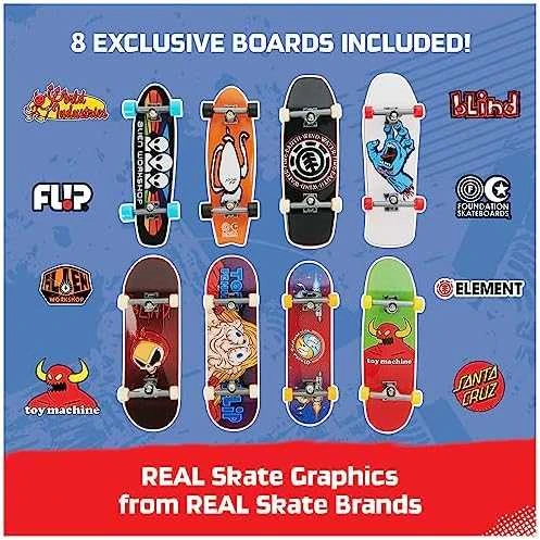 Spin Master „Tech Deck Rinkinys“ spalvingos grifinės riedlentės, 8 vnt. riedlenčių rinkinys, „tech deck“, vyruko figūrėlė