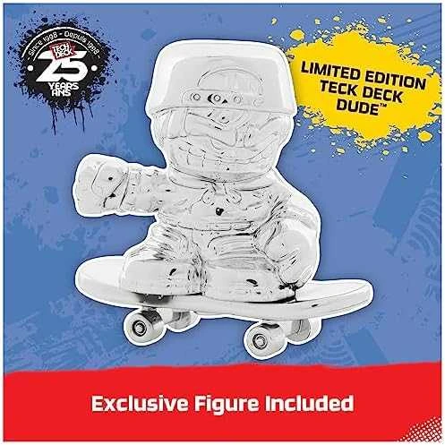 Spin Master „Tech Deck Rinkinys“ spalvingos grifinės riedlentės, 8 vnt. riedlenčių rinkinys, „tech deck“, vyruko figūrėlė