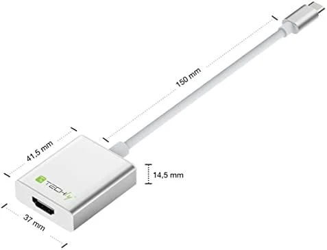 Techly IADAP USB31-HDMI USB ekrano adapteris Balta