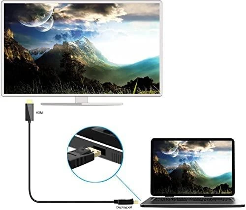 Kabelis Techly DisplayPort - HDMI 2m juoda (ICOC-DSP-H12-020)