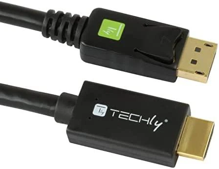 Kabelis Techly DisplayPort - HDMI 2m juoda (ICOC-DSP-H12-020)