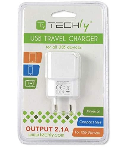 Techly IPW-USB-21EC mobiliojo įrenginio kroviklis Vidaus Balta