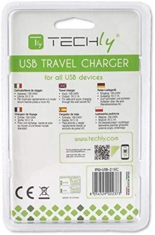 Techly IPW-USB-21EC mobiliojo įrenginio kroviklis Vidaus Balta