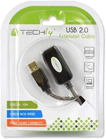 TECHLY 023646 Techly USB 2.0 aktyvusis ilgintuvas USB A/USB A M/F 10m juodas