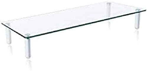 Techly ICA-MS 461 monitoriaus laikiklis arba stovas 81,3 cm (32") Laisvai stovintis Permatomas, Balta