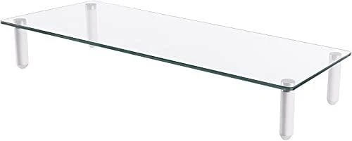 Techly ICA-MS 461 monitoriaus laikiklis arba stovas 81,3 cm (32") Laisvai stovintis Permatomas, Balta