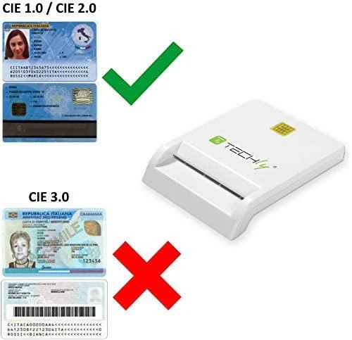 TECHLY 029150 Techly Compact USB 2.0 Smart kortelių skaitytuvas, rašiklis baltas
