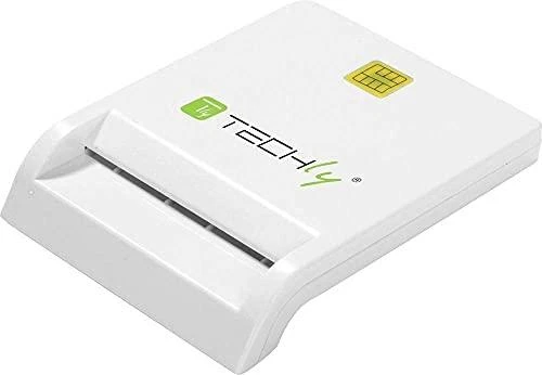 TECHLY 029150 Techly Compact USB 2.0 Smart kortelių skaitytuvas, rašiklis baltas