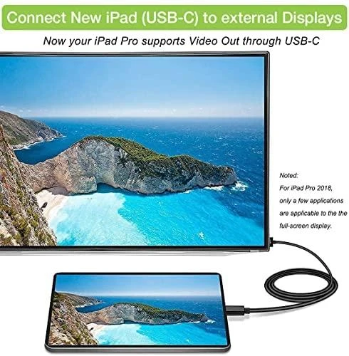 TECHLY 106312 Techly Monitorius kabelio adapteris USB-C DP AltMode į HDMI 4K M/M 2m juodas