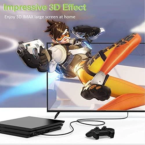 TECHLY 106848 Techly Monitorius ilgintuvas HDMI-HDMI M/F 1,8m Ethernet 4K 60Hz juodas
