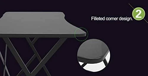 Žaidimų stalas Techly Gaming Desk for PC with Angular Ergonomic Edge, Juodas