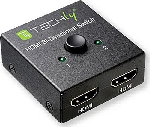 TECHLY 108606 Techly dvikryptis 2 prievadų HDMI 2.0 jungiklis 2x1 arba 1x2 4K 60Hz