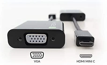 Techly IDATA HDMI-VGA4 kabelių sąsaja / invertavimo adapteris HDMI C VGA Juoda