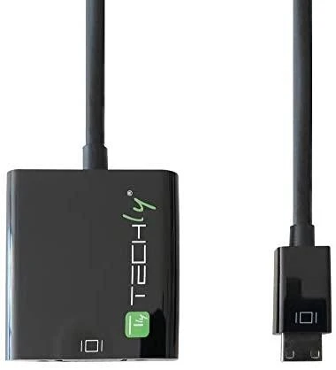 Techly IDATA HDMI-VGA4 kabelių sąsaja / invertavimo adapteris HDMI C VGA Juoda