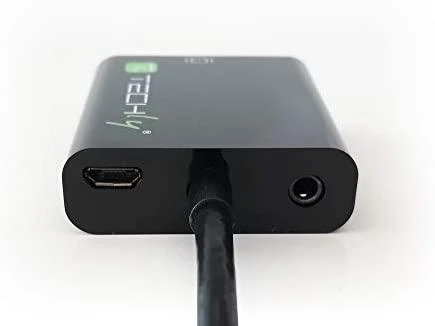 Techly IDATA HDMI-VGA4 kabelių sąsaja / invertavimo adapteris HDMI C VGA Juoda