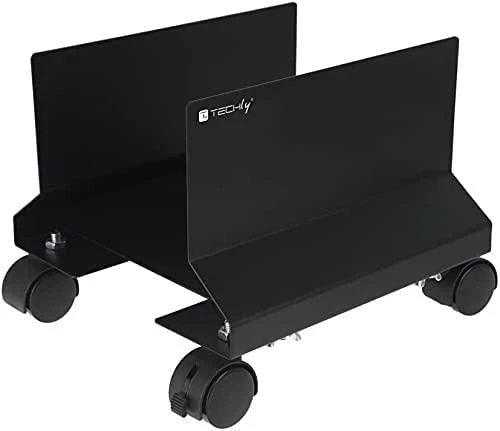Techly ICA-CS 34 multimedijos įrenginio vežimėlis / stovas Multimedijos vežimėlis Juoda PC