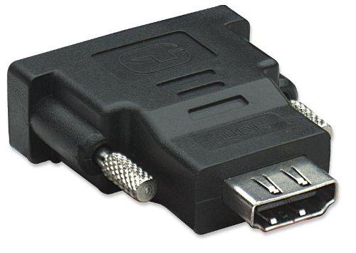 Adapteris AV Techly HDMI - DVI-D juoda (IADAP-DVI-HDMI-F)