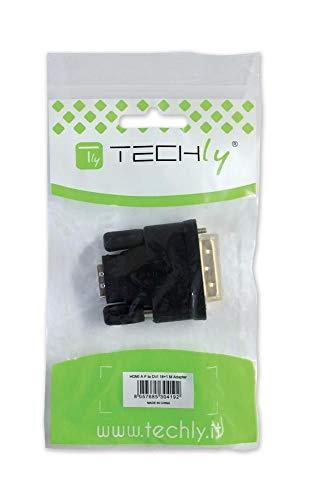 Adapteris AV Techly HDMI - DVI-D juoda (IADAP-DVI-HDMI-F)