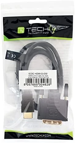 Kabelis Techly HDMI – DVI-D 3m laidas (ICOC-HDMI-D-030)